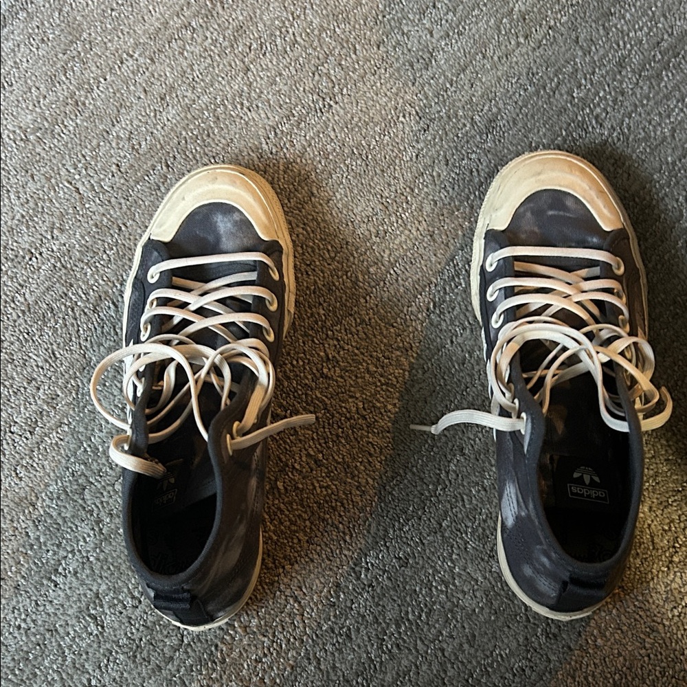 adidas Black and Cream Casual Sneakers